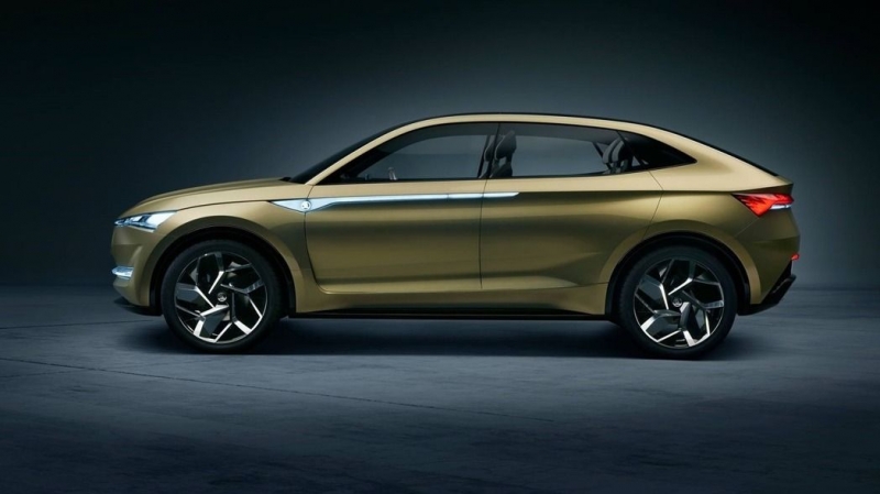 图为SKODA Vission E Concept。 （摘自SKODA）