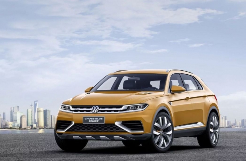 Volkswagen CrossBlue Coupe概念车。 摘自Volkswagen