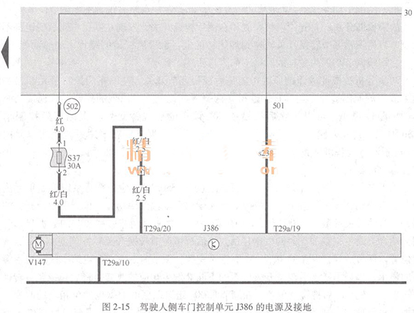 大众途观左前车门不能闭锁，也不能开锁